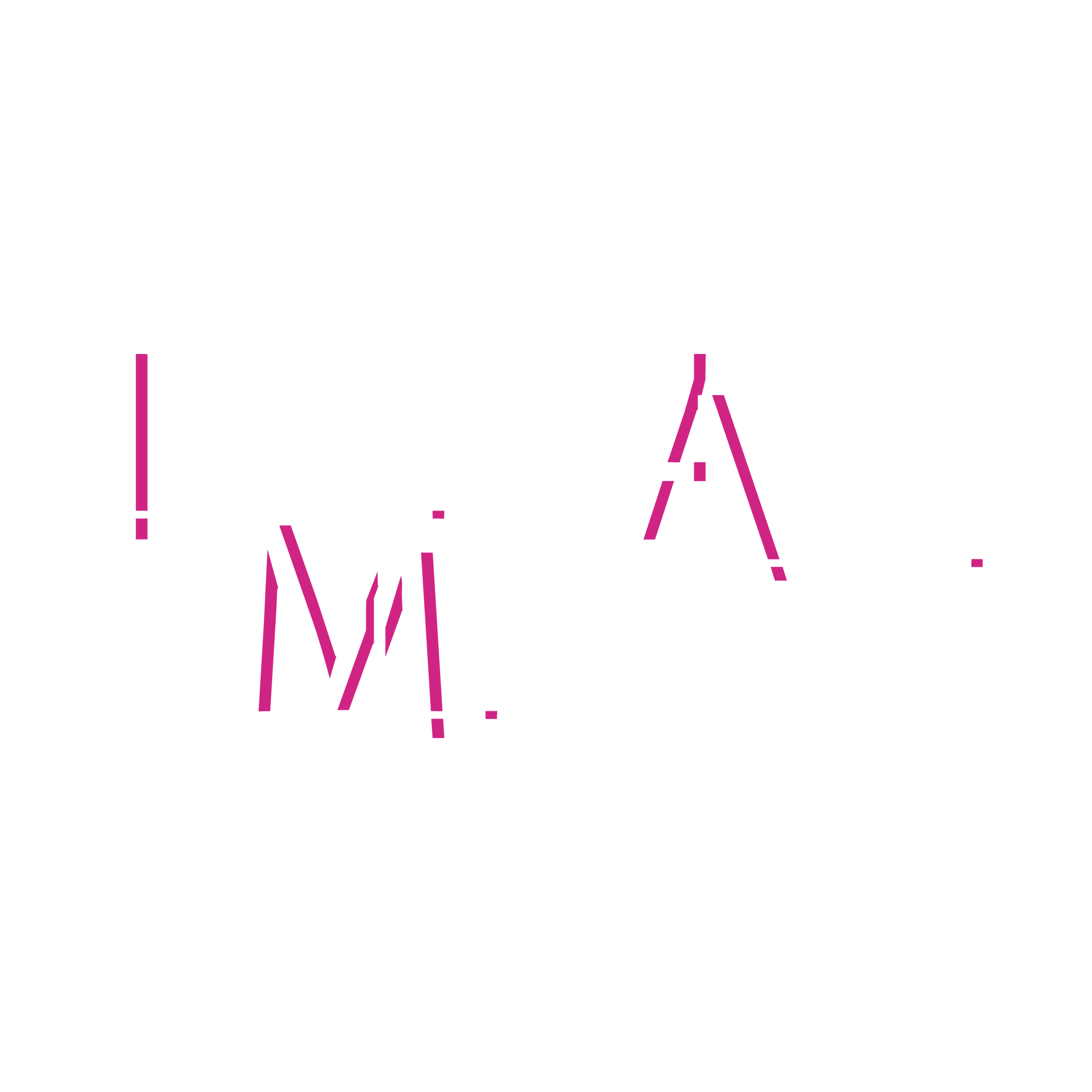 logo iam blanc Institut des arts et de la mode toulouse fashion week